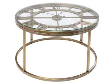 ROMAN - Glass and steel high side table by KARE Design - view 3
